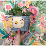 Baby Birdie Blue Planter by Allen Designs