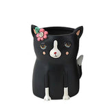 Baby Black Cat Plant Pot by Artist Michelle Allen