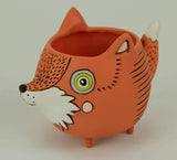 Baby Fox Plant Pot by Artist Michelle Allen