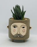 Baby Hairy Jack Planter with Aloe
