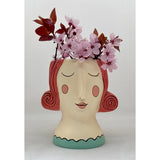Baby Rose Planter with Red Hair by Allen Designs