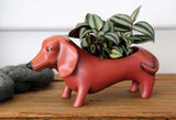 Allen Designs Dachshund Planter