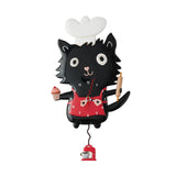 Black Cat Pendulum Clock by Allen Designs