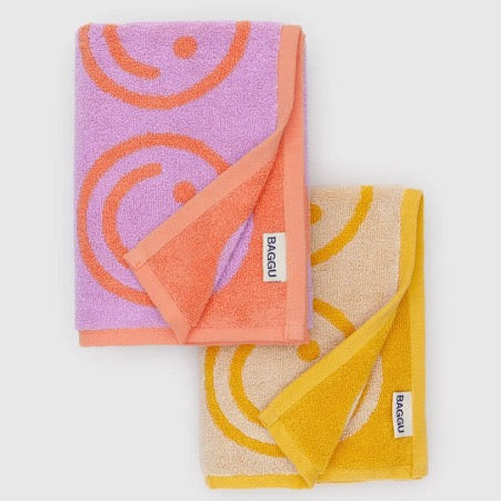 Happy Hand Towel Set of 2 by Baggu