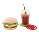 Put the fun back into function with this burger coaster set!