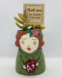 Thank You for Helping Me Grow Timber Plant Tag. Handmade in Melbourne by Bibbidi Bub