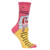 Always Be Yourself Unicorn Socks by Blue Q