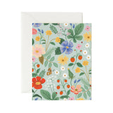 Mint Strawberry Fields Greeting Card by Rifle Paper Co
