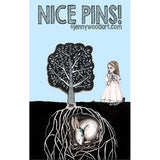 Tree Enamel Pin. Handmade in Melbourne by Jenny Wood Art