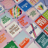 This little set of mini notes features 25 unique, feel good sentiments to share.