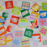 This little set of mini notes features 25 unique, feel good sentiments to share.