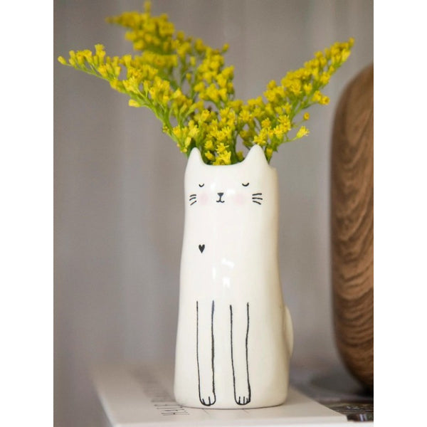 Miniature Cat Vase