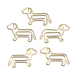 Stay organised with these adorable dog paper clips presented on a cute backing card.