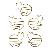 Stay organised with these adorable cat paper clips presented on a cute backing card.