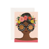 Flower Crown Birthday Girl Greeting Card by Rifle Paper Co