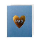 Gold Heart Father's Day Card by The Penny Paper Co