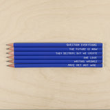 This set of 6 unique pencils put the fun back into function - they're both amusing and useful!