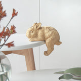 Gold Shelf Bunny by White Moose