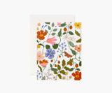 Cream Strawberry Fields Greeting Card